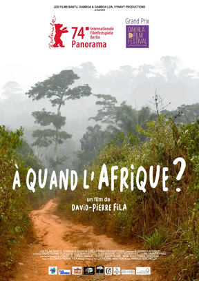 À Quand L'Afrique Plakat